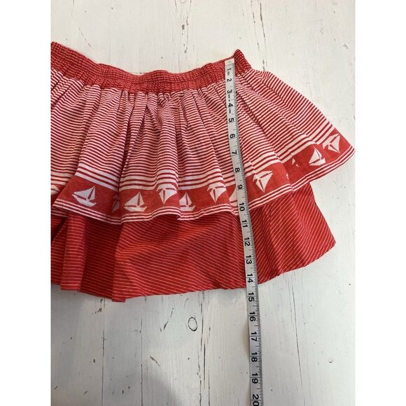 Faithfull the Brand Blouse Top Sz 4 Summer Cropped Nautical Graphic Print - Picture 13 of 16